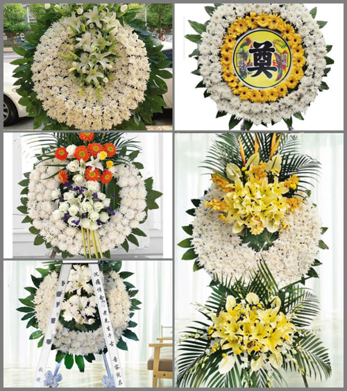 山东青岛即墨市龙山街道南窝洛子村花圈速递